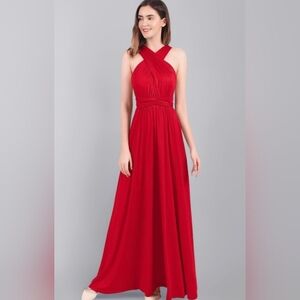 Red Multistyle Red Cocktail Dress